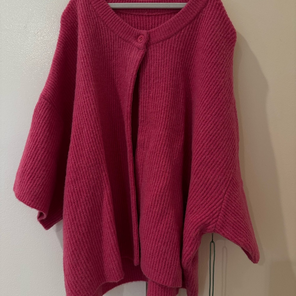 Daily Drills Raspberry Cardigan